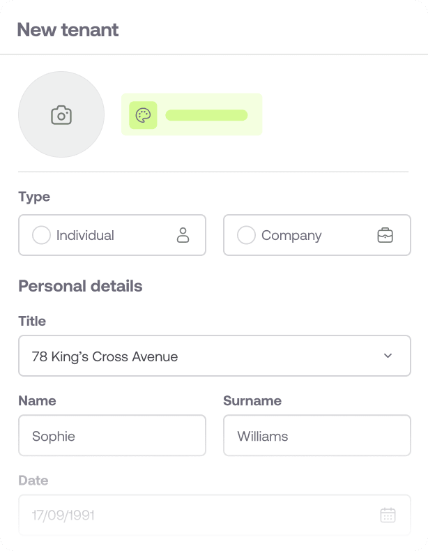 Create a tenant